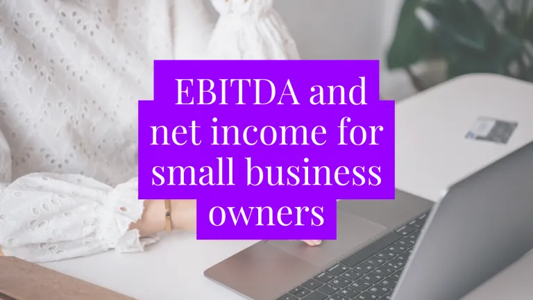EBITDA and net income for small business owners